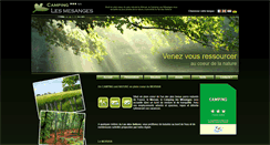 Desktop Screenshot of campinglesmesanges.fr
